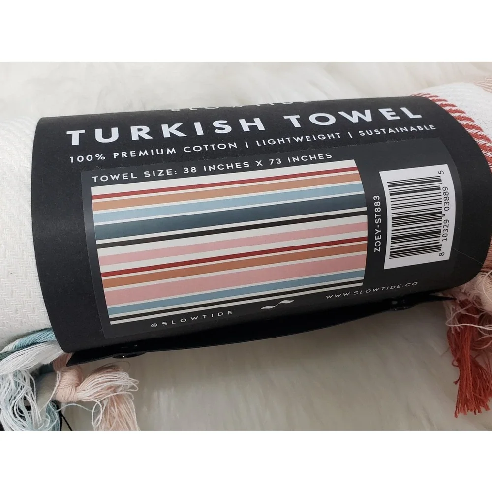 SLOWTIDE TURKISH TOWEL ZOEY 100% COTTON 38